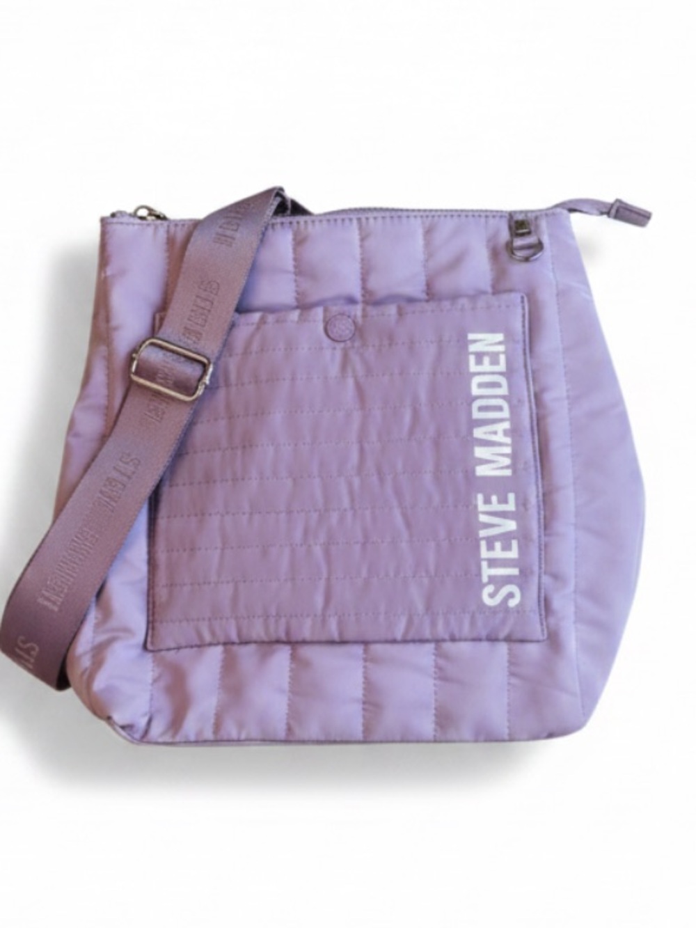 Steve Madden Sumba Purple Quilted Nylon Backpack
